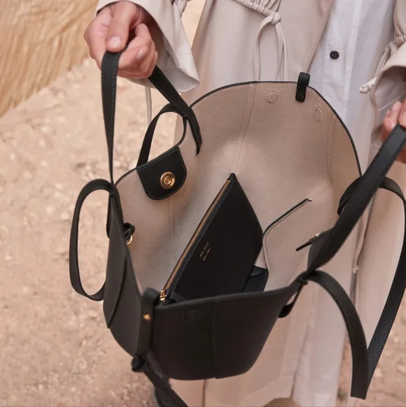 Polene Cyme Mini Textured Black - Picture 3 of 16